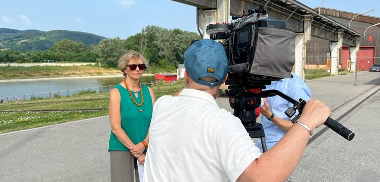 ORF-NÖ Beitrag zur Werftentwicklung mit Obfrau Regina Gruber